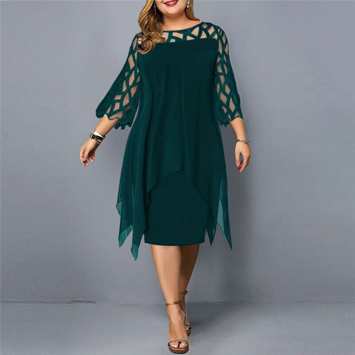 Women's Plus Size Flowy Midi Dress
