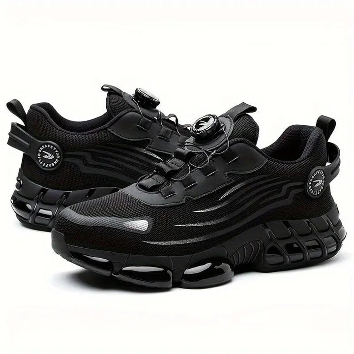 Lightweight safety work shoes for men & women, featuring reinforced toe & non-slip ergonomic comfort.