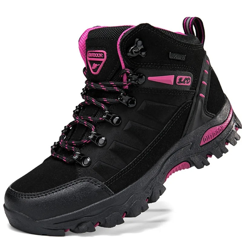 Comfortable & durable women's safety shoes with waterproof design & anti-slip grip for workplace safety.