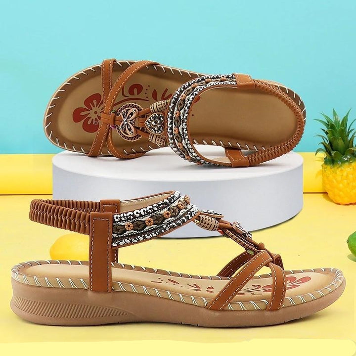 Women's comfortable orthopedic sandals with arch support for foot pain relief. Ideal for all-day walking & daily wear.
