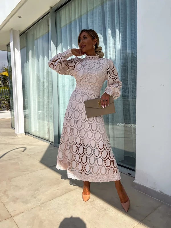 Classic women's elegant midi cocktail dress, perfect for evening gowns & special occasion formal wear.