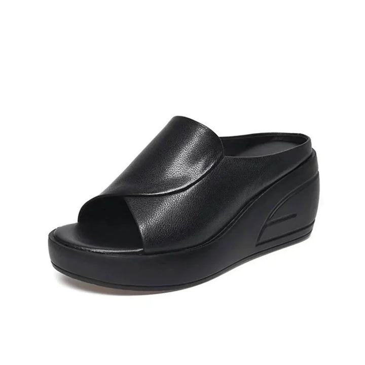 Women's classic orthopedic wedge sandals with arch support for comfortable all-day wear, perfect for summer.
