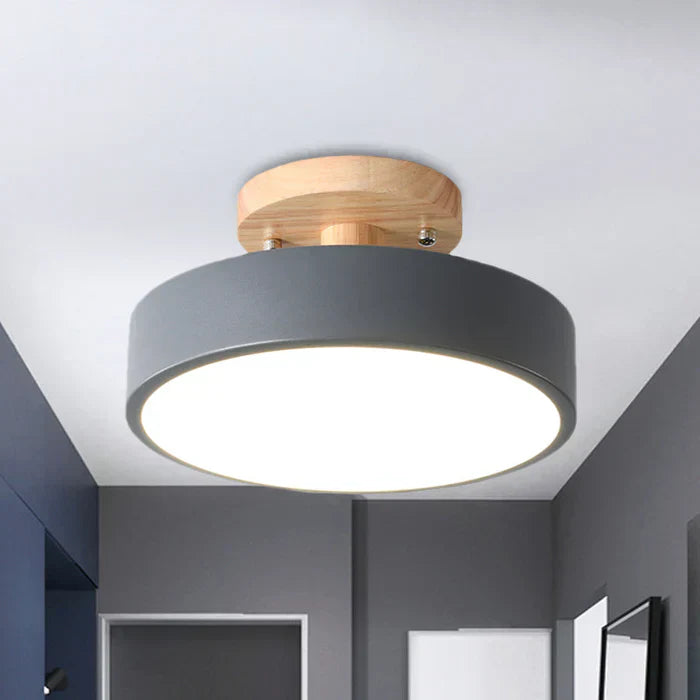 Energy-efficient LED ceiling lamp, modern Scandinavian style.