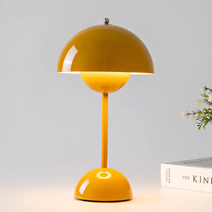 Cordless LED lamp, Scandinavian table lamp, rechargeable, modern desk lamp, accent lighting home decor.
