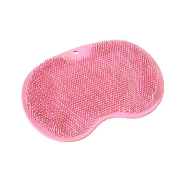 Silicone shower foot & body scrubber mat for deep cleaning, massage & exfoliation in the bath.