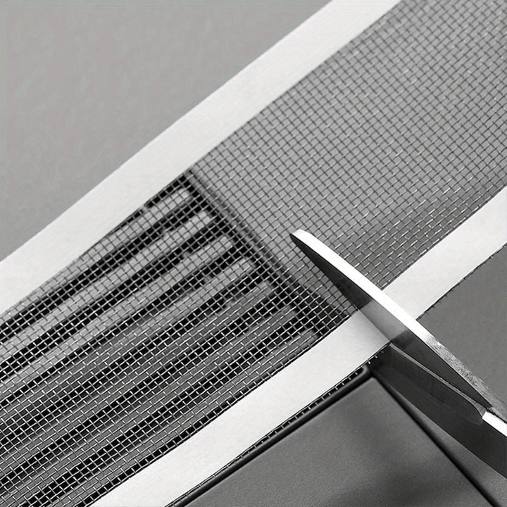 Self-adhesive mesh screen drain grid for kitchen/shower. Catches hair, prevents clogs & acts as filter.
