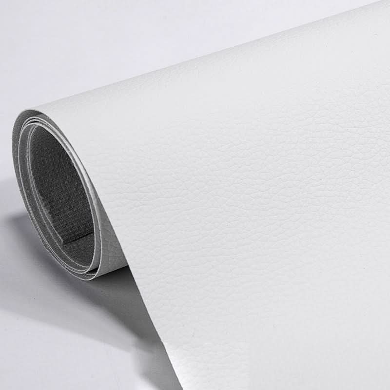 Cream colored self-adhesive patch for leather bag repair