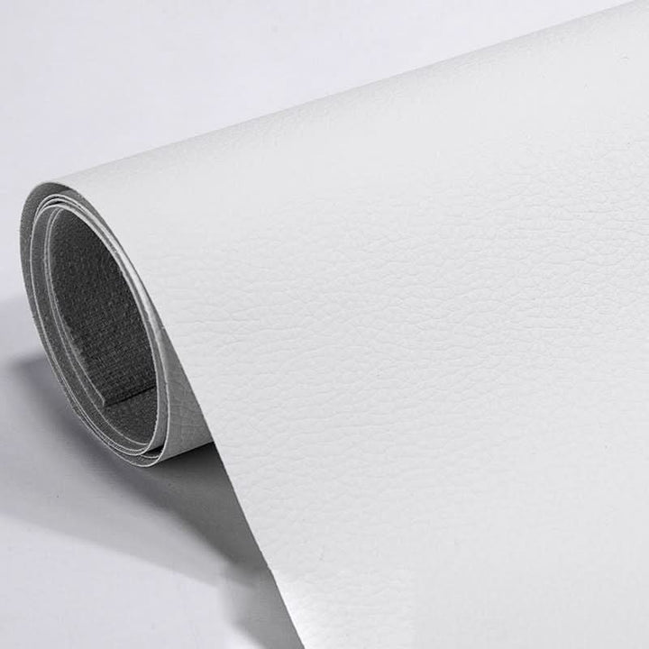 Cream colored self-adhesive patch for leather bag repair
