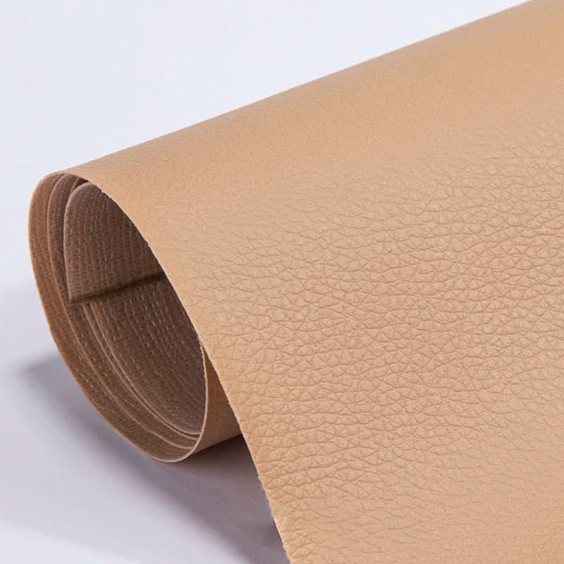 Gray adhesive leather patch for office chair upholstery