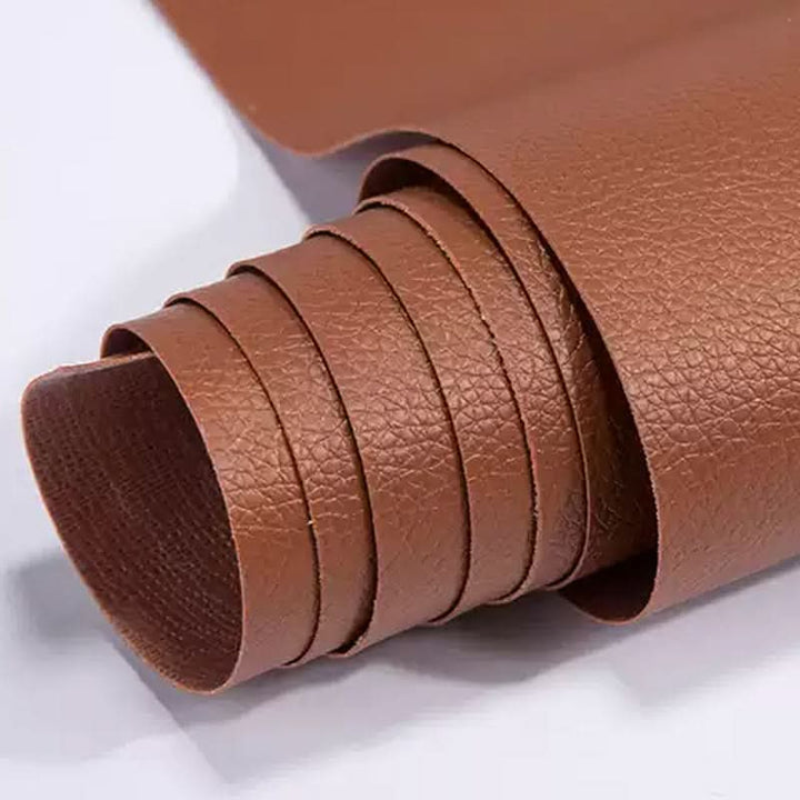 Durable vinyl restoration patch for sofa scratch repair