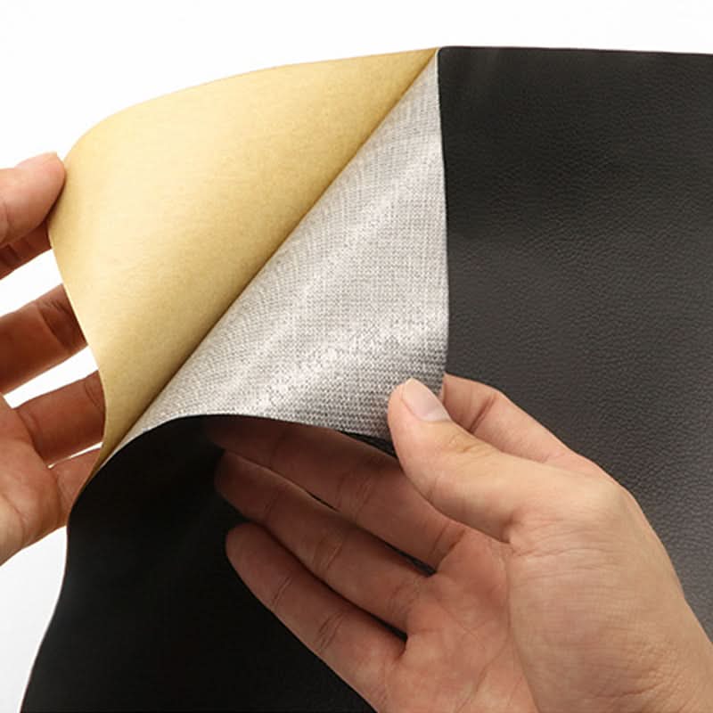 Large self-adhesive leather patch for significant rips and tears