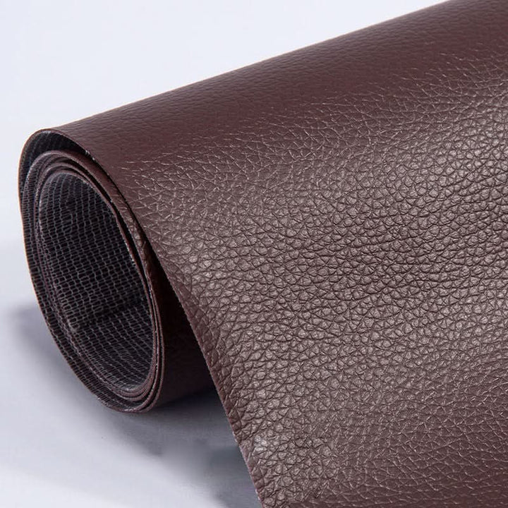 Flexible leather repair tape for curved surfaces on cars