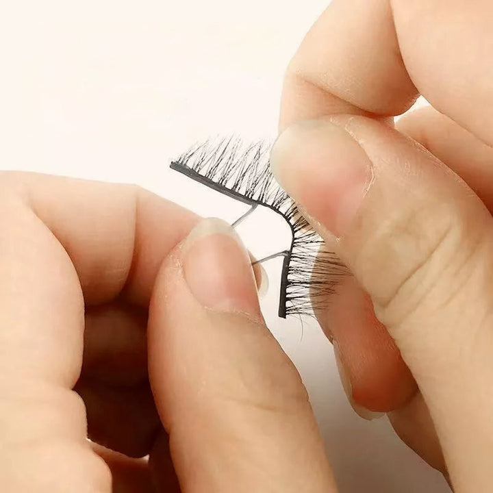 Long-lasting, self-adhesive false eyelashes for women. Reusable & glue-free for quick, glamorous eye makeup.
