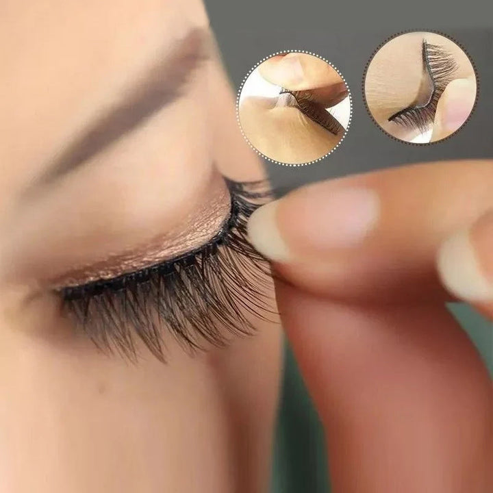 Women's reusable self-adhesive lashes. Long-lasting, easy-to-apply, glue-free false eyelashes for daily beauty.