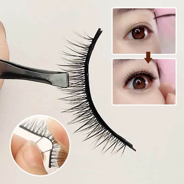 Easy application self-adhesive eyelashes for women. Glue-free, long-lasting false lashes for stunning eyes & beauty.