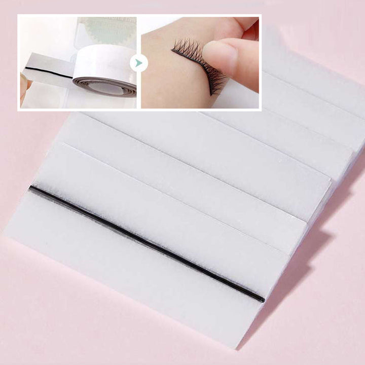 Premium reusable false eyelashes with self-adhesive strip. Achieve instant glam without messy glue, perfect for women.
