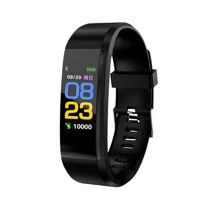 Activity Tracker Smartwatch for Seniors: Real-time heart rate monitoring, steps, and sleep tracking.