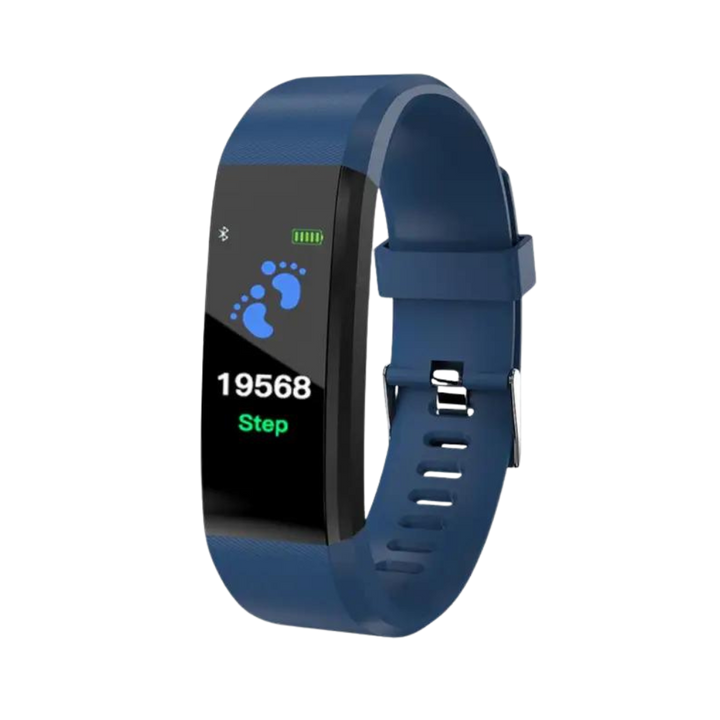 Senior-friendly smartwatch with large display, heart rate & blood pressure monitor.