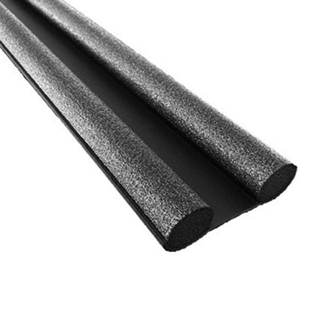 Get better home insulation with 2 durable draft stopper door seals. Perfect for energy saving & reducing noise.
