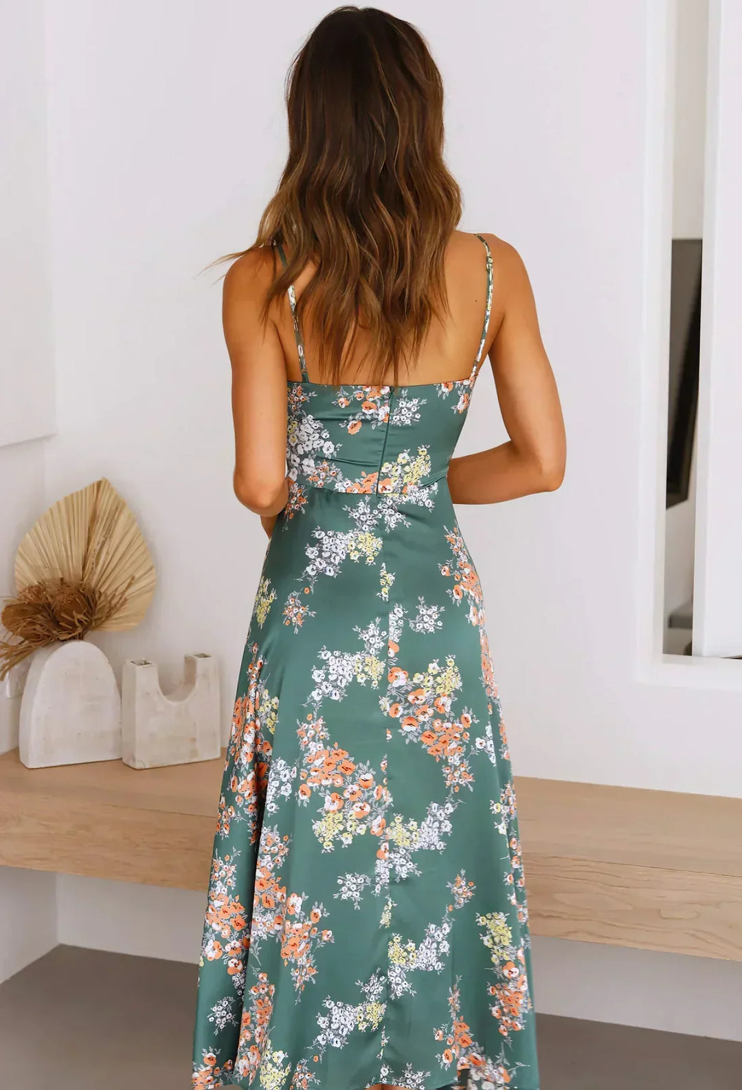 Formal women's midi dress, an elegant cocktail choice for parties and evening wear.