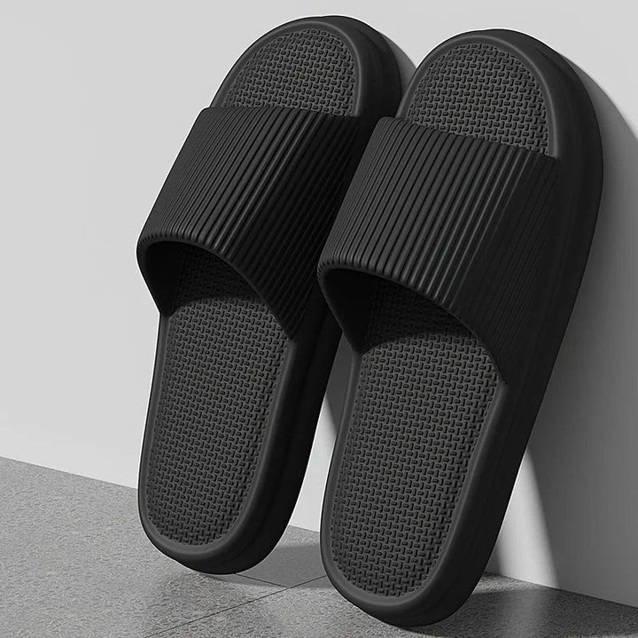 Foot relief slippers: cloud-soft, shock-absorbing, anti-slip, unisex for ultimate home comfort. Easy-clean casual footwear.