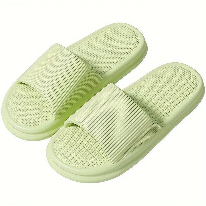 Lightweight unisex indoor outdoor slippers with soft, cushioned, shock-absorbing sole for ultimate comfort & foot relief.