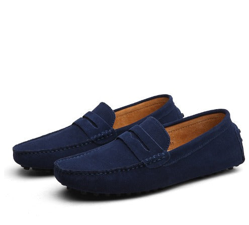 Men's versatile Italian style loafers, comfortable slip-on casual & formal dress shoes.