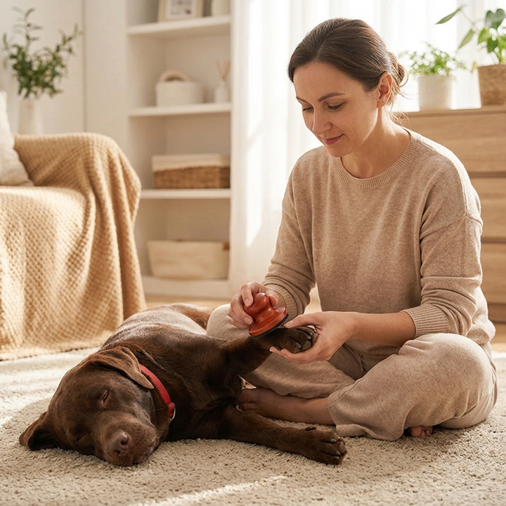 Stress-free pet nail grooming with the silent file, ideal for gentle dog & cat nail care.