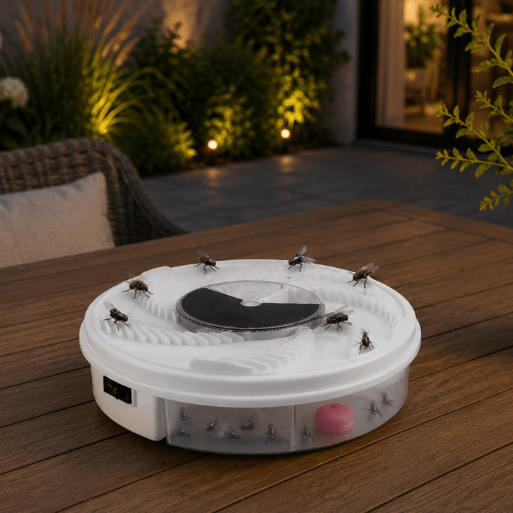 Silent fly catcher for quiet indoor & outdoor insect control. Effective pest trap for home and garden comfort.