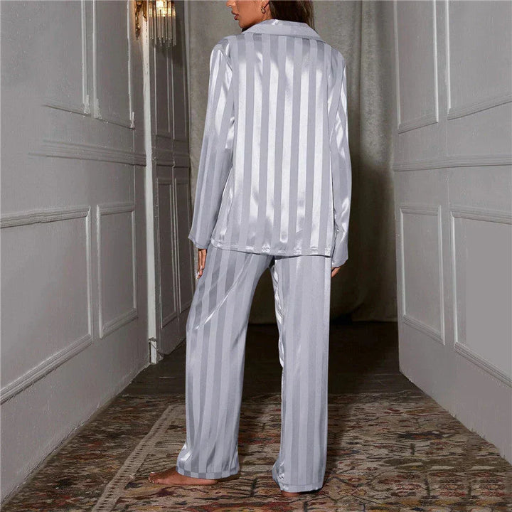 Emilia women's pyjama set, luxurious silky comfort for sleep and relaxation.
