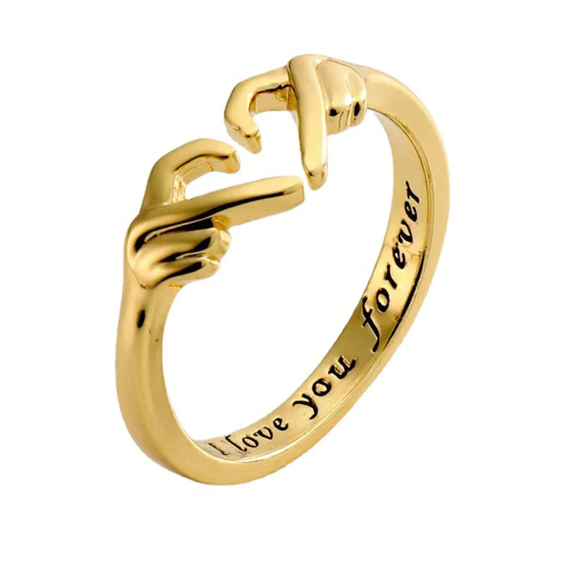Perfect love gift: adjustable unisex hug ring, symbolic and comforting for any occasion.