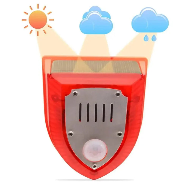 Effective solar powered garden protector, motion activated for pest control & outdoor security. Weatherproof.
