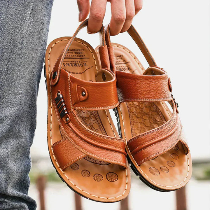 Men's adjustable walking sandals, comfortable for outdoor adventures, travel & everyday summer wear.