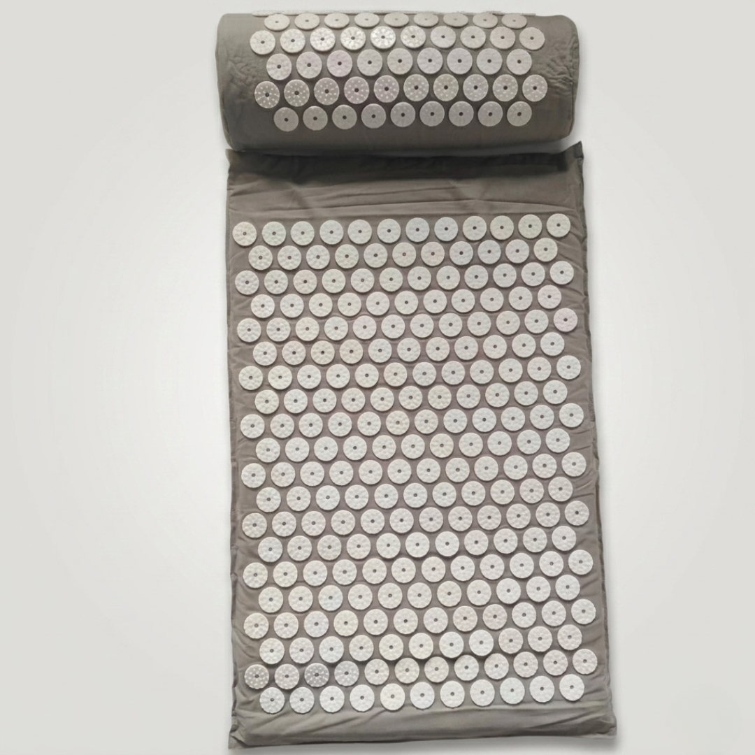 Ergonomic acupressure pillow for targeted neck & head massage, effective stress and tension relief.