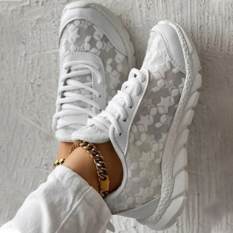 Casual women's walking shoes, orthopedic sneakers with superior comfort and support for long walks.