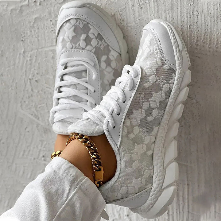 Casual women's walking shoes, orthopedic sneakers with superior comfort and support for long walks.