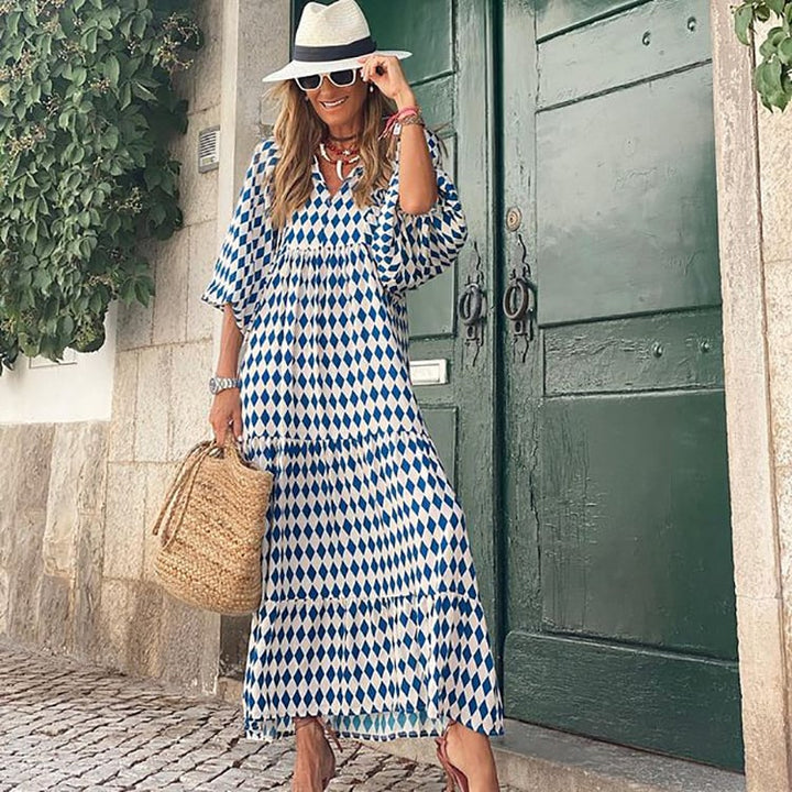Women's Boho Floral Maxi Dress