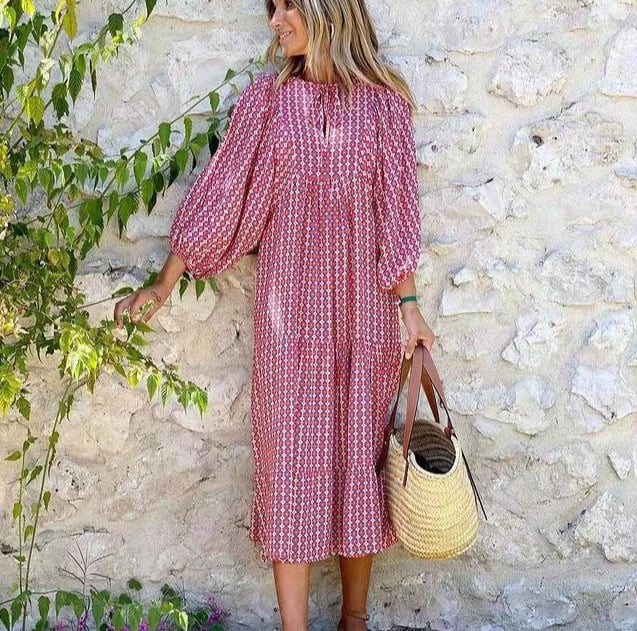 Women's Boho Floral Maxi Dress