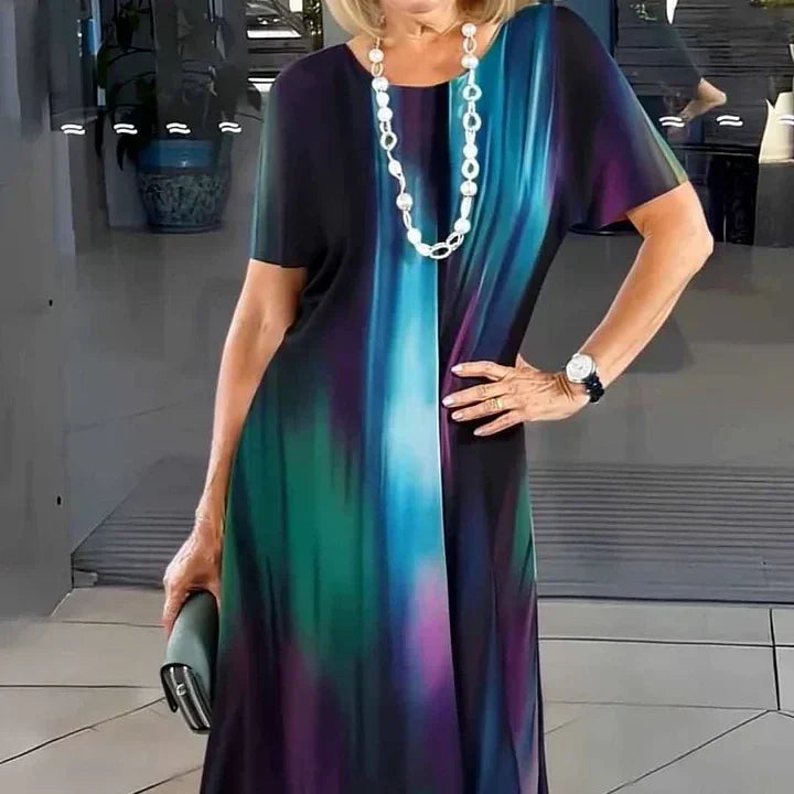 Colour Block Midi Dress - Women's