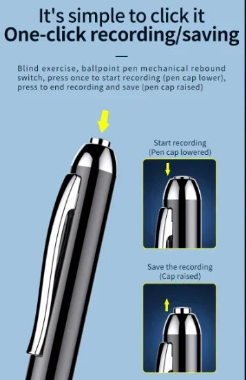Professional portable dictaphone pen for discreet meeting notes.