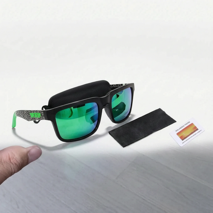 Fashionable unisex square polarized sunglasses, essential for sun protection & style.