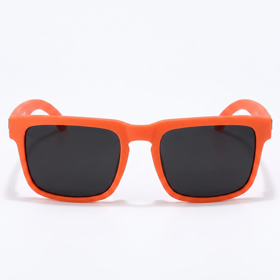 Unisex square polarized sunglasses providing superior glare reduction & UV protection.