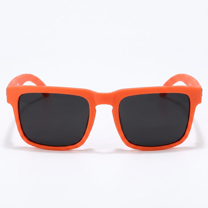 Unisex square polarized sunglasses providing superior glare reduction & UV protection.