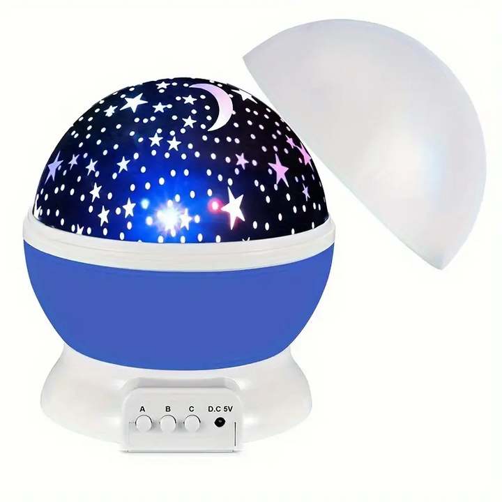 USB star projector and music lamp, perfect for bedroom ambiance, relaxation & mood lighting.