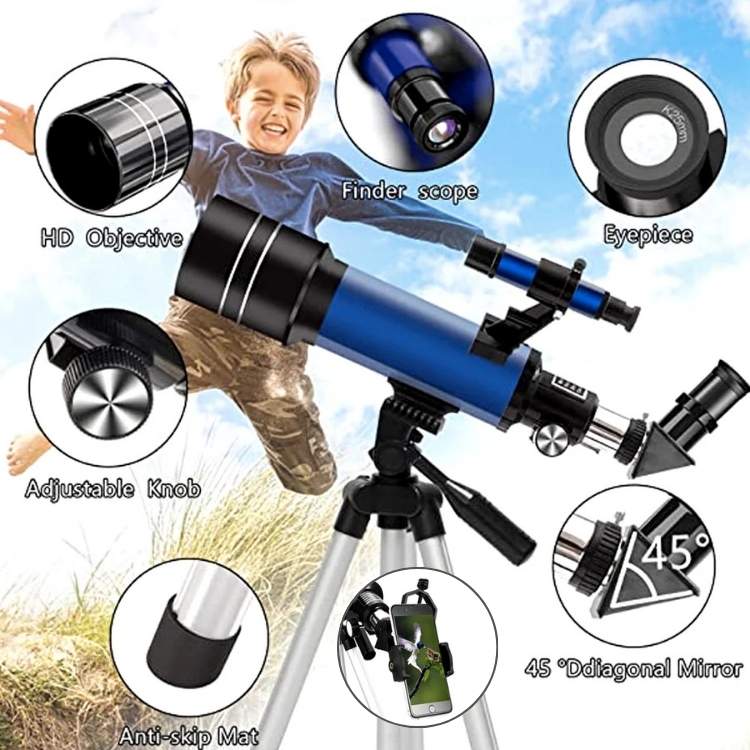 Portable Starlight beginner refractor telescope for easy night sky viewing and science learning.