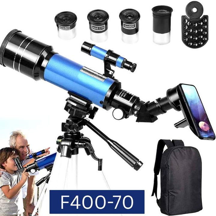 Starlight beginner telescope, a portable astronomy tool for night sky observation and science.