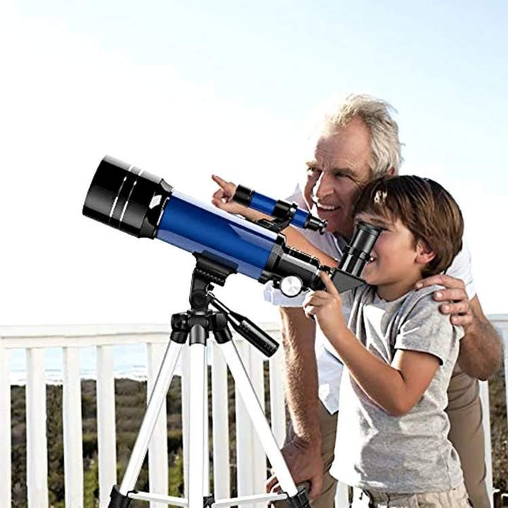 Kids' educational refractor telescope, perfect for beginner astronomy, stargazing, and exploration.