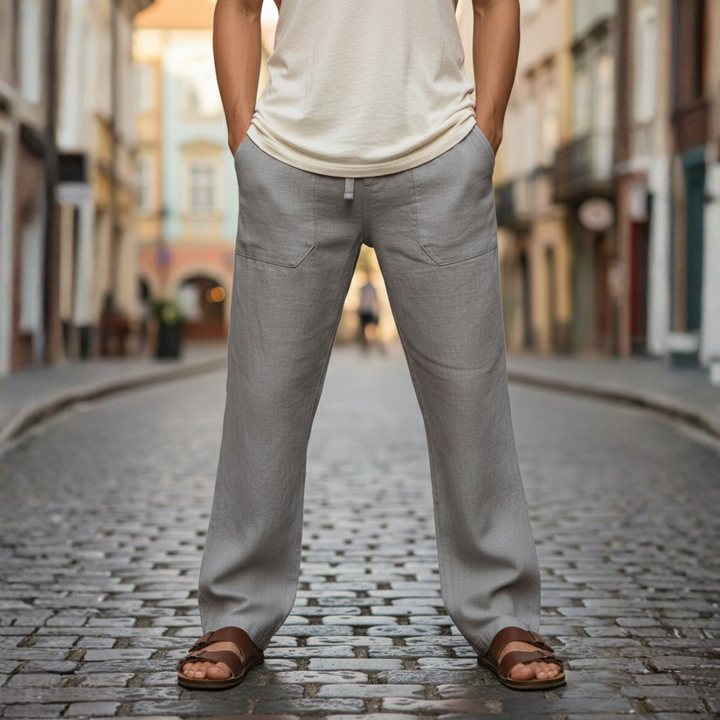 Men's relaxed wide leg drawstring pants for ultimate comfort and casual style. Perfect for everyday fashion.