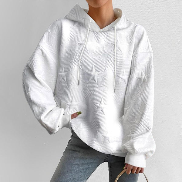 Women's Oversized Star Print Hoodie