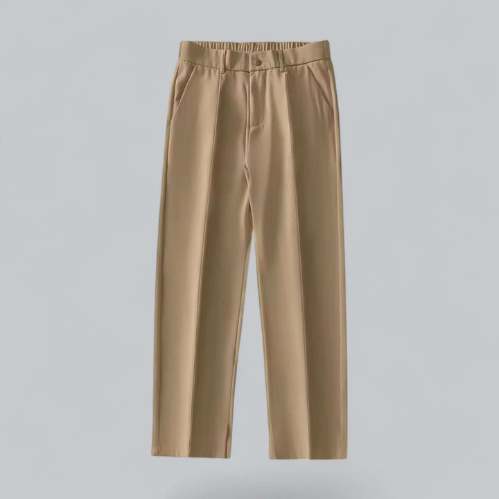 Comfortable and stylish straight leg trousers for men, ensuring a sharp look for business or casual.